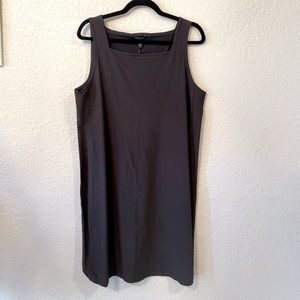 Eileen Fisher Square Neck Shift Dress. Size L